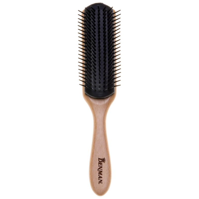 Brush Styling D3 wooden handle 7 rows Denman