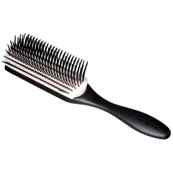 Escova de Estilo D4 branca e preta 9 fileiras Denman Escova de Estilo D4 branca e preta 9 fileiras Denman