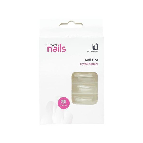 Scatola da 100 Nails Tips French Square Scatola da 100 Nails Tips French Square