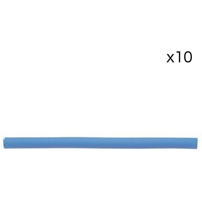 Conjunto de 10 rolos flexíveis para cabelos cacheados.