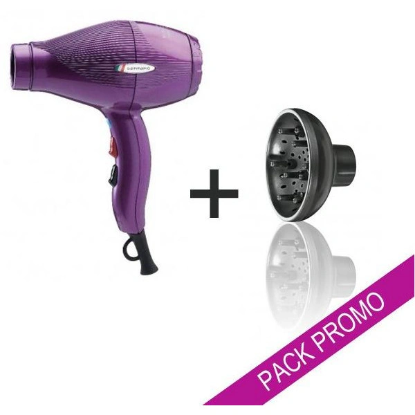 Pack Sèche cheveux Gammapiu ETC Violet + Diffuseur