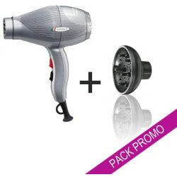 Pack Sèche cheveux Gammapiu ETC Argent + Diffuseur