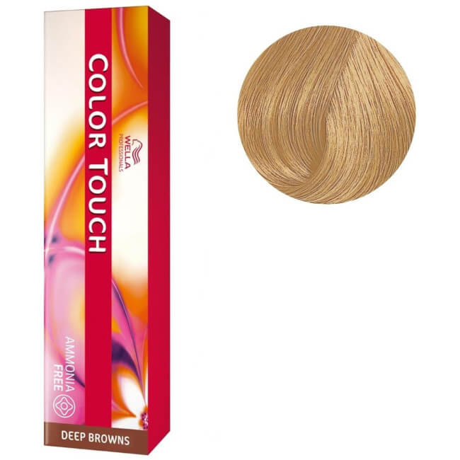Kleuring Color Touch Diepe bruinen nr. 9/73 licht goudblond Wella 60ML.