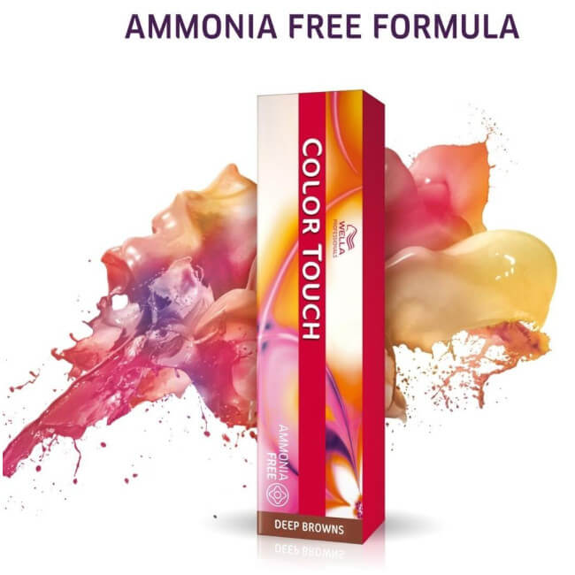 Coloração Color Touch Deep browns n°9/73 loiro muito claro marrom dourado Wella 60ML.
