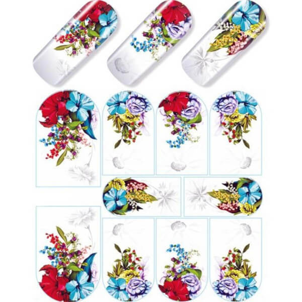 Décalcomanie Flores Romance Beauty Nails Décalcomanie Flores Romance Beauty Nails