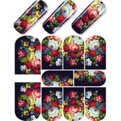 Décalcomanie Russian Flowers Beauty Nails