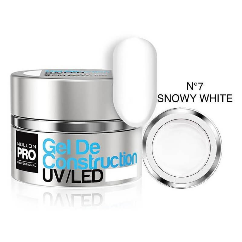 Construction gel n°07 snowy white Mollon Pro 50ML