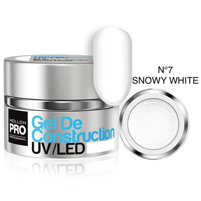 Construction gel n°07 snowy white Mollon Pro 50ML