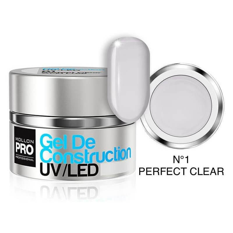 Bau-Gel Nr. 01 perfekt klar Mollon Pro 50ML Bau-Gel Nr. 01 perfekt klar Mollon Pro 50ML