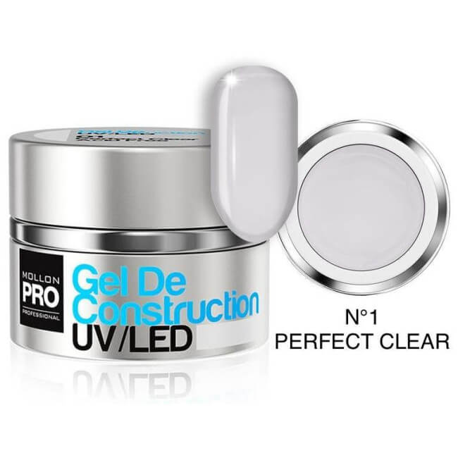 Bau-Gel Nr. 01 perfekt klar Mollon Pro 50ML Bau-Gel Nr. 01 perfekt klar Mollon Pro 50ML