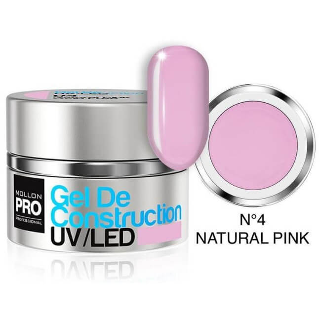 Gel de construção nº04 rosa natural Mollon Pro 50ML