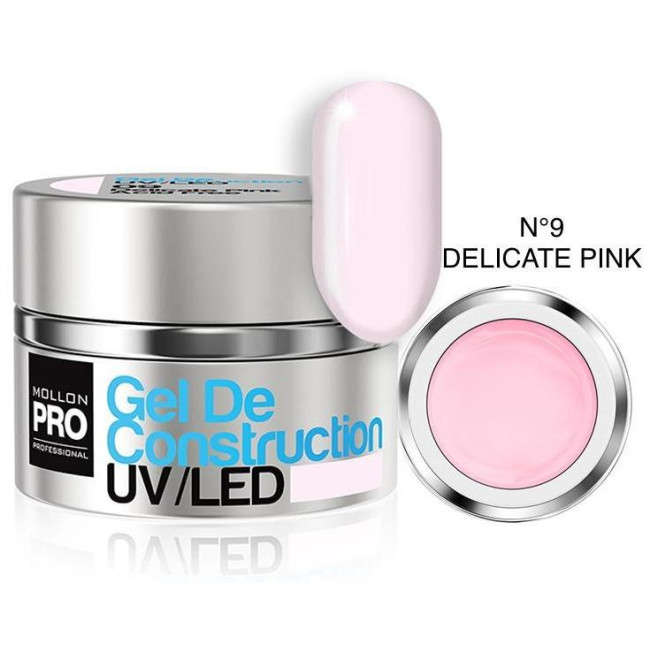 Construction gel n°09 delicate pink Mollon Pro 50ML