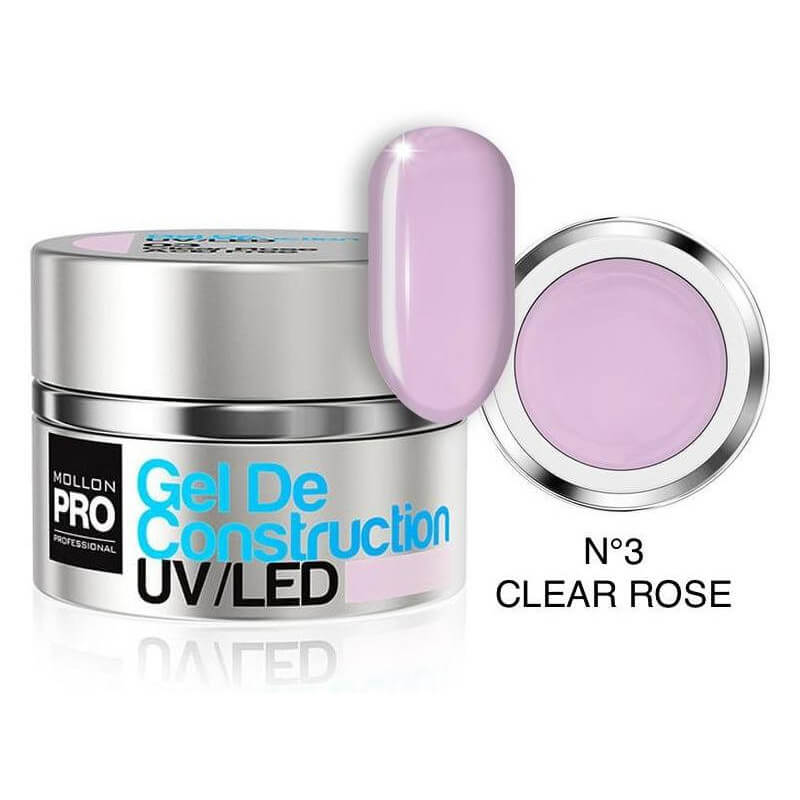 Gel voor de opbouw n°03 clear rose Mollon Pro 50ML