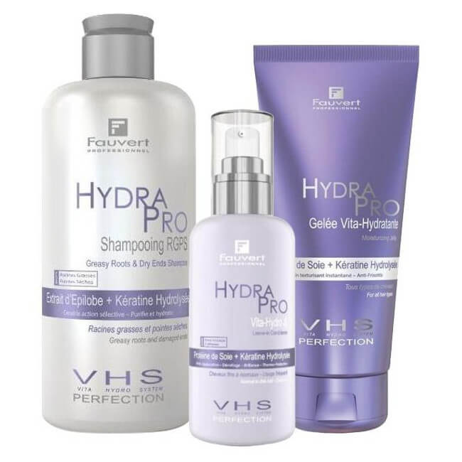 Pack hydraterende behandeling voor vette wortels Hydra Pro Fauvert Professionnel
