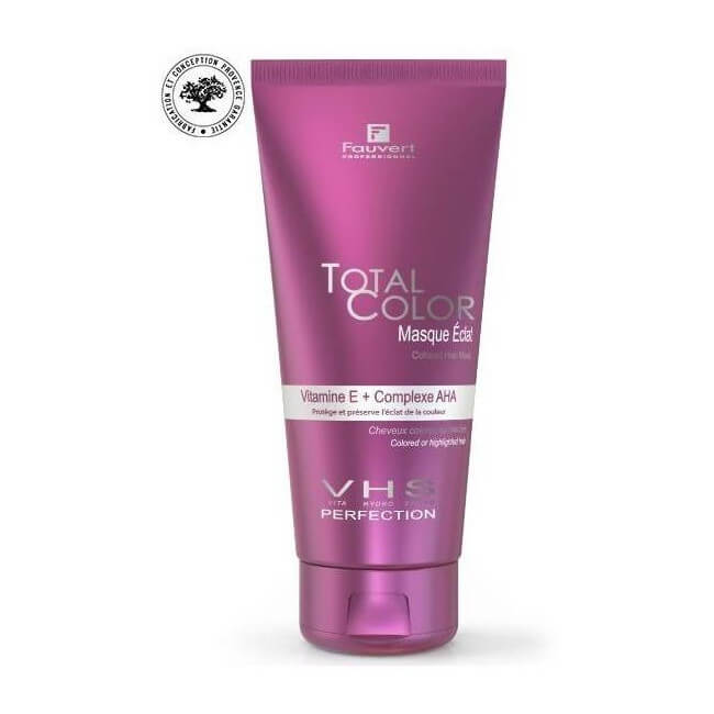 Pack cheveux colorés sensibilisés avec lait sans rinçage Eclat Total Color Fauvert Professionnel