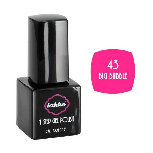 Nagellak kleur 1-stap nr. 43 Big Bubble Lakkè 5ML Nagellak kleur 1-stap nr. 43 Big Bubble Lakkè 5ML