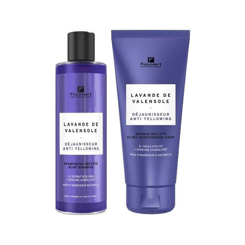 Shampooing pigmenté reflet déjaunisseur Lavande de Valensole Fauvert  Professionnel 250ML