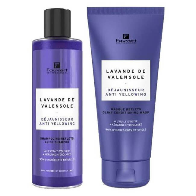 Shampooing pigmenté reflet déjaunisseur Lavande de Valensole Fauvert  Professionnel 250ML