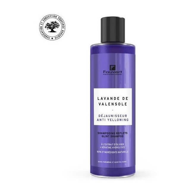 Shampooing pigmenté reflet déjaunisseur Lavande de Valensole Fauvert  Professionnel 250ML