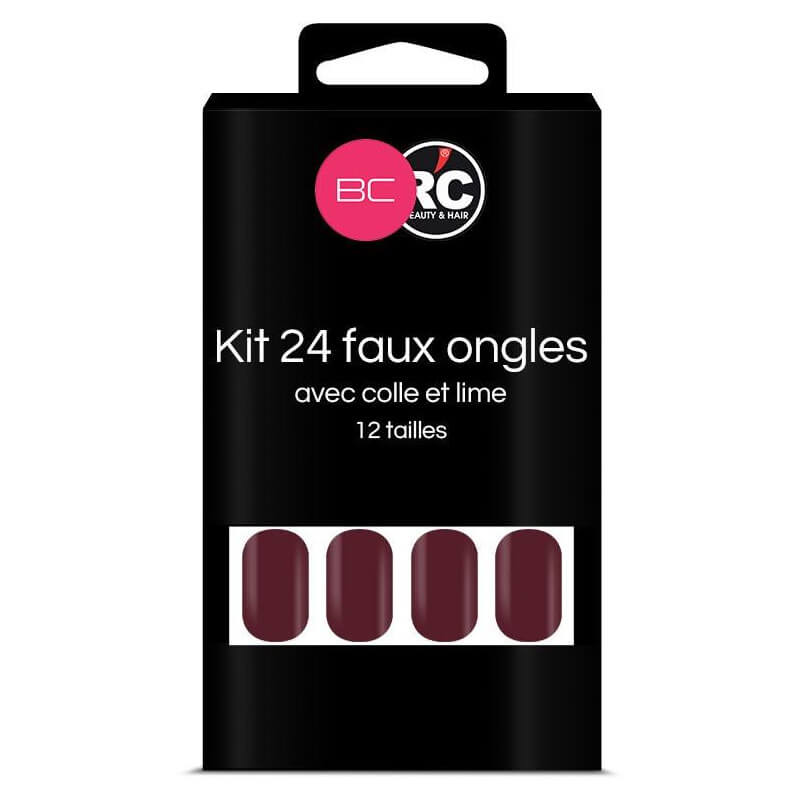 Caixa com 24 pontas de unhas postiças Winterbloom Beauty Coiffure