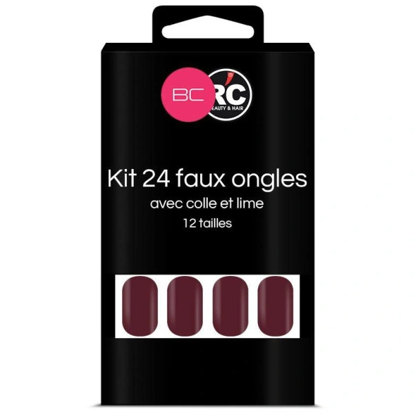 Boîte de 24 tips faux-ongles Winterbloom Beauty Coiffure