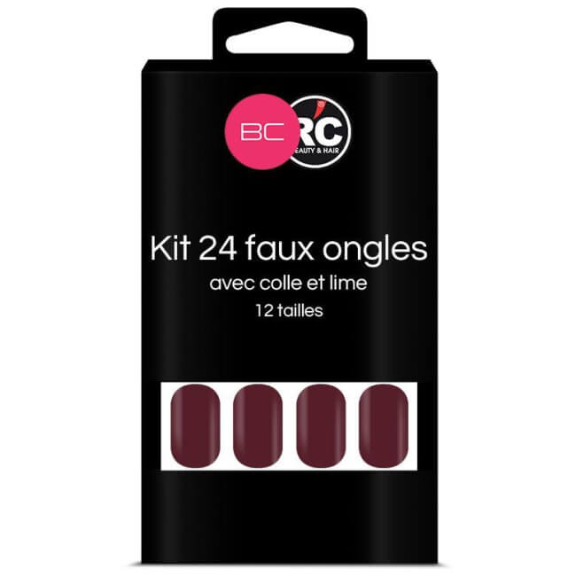 Caixa com 24 pontas de unhas postiças Winterbloom Beauty Coiffure