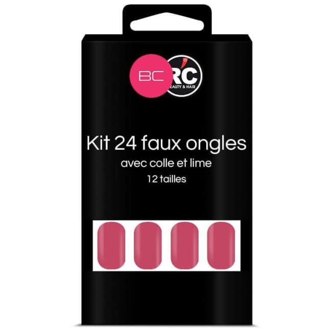 Caixa com 24 pontas de unhas falsas Shocking Beauty Coiffure