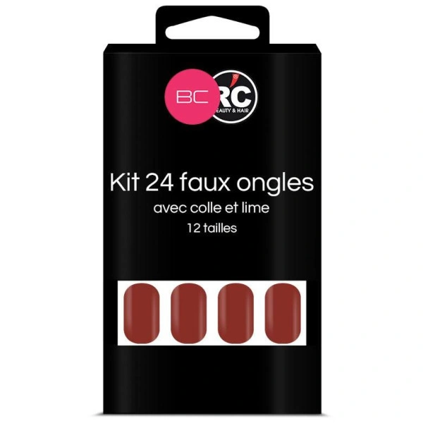 Confezione da 24 punte per unghie finte Red Dahlia Beauty Coiffure