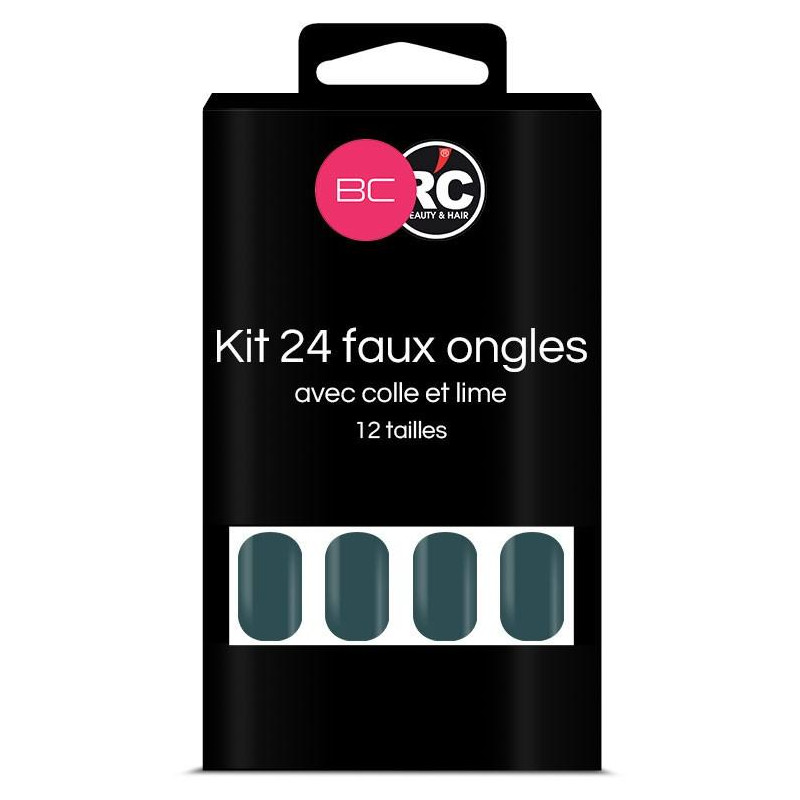 Box of 24 Blue Coral Beauty Coiffure false nail tips
