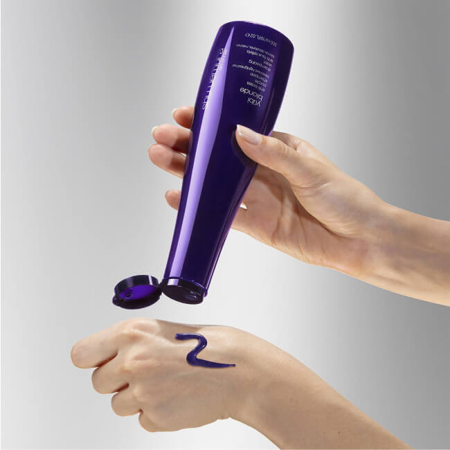 Paarse anti-gele shampoo Yubi Blonde Shu Uemura 300ML