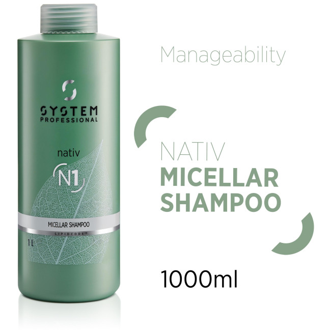 Shampooing micellaire N1 Nativ System Professional 1L