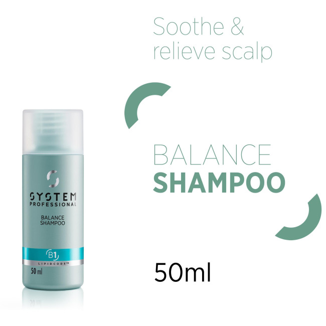 Schonendes Shampoo B1 System Professional Balance 50ML