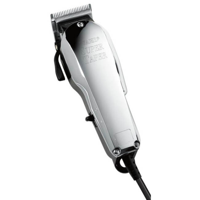 Chrome Super Taper Wahl tondeuse met snijsysteem.