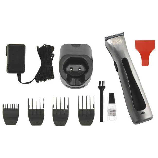 Wahl Beret Lithium trimmer met geborsteld roestvrij staal.