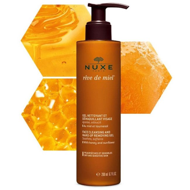 Honey Dream Face Cleansing and Make-up Remover Gel Nuxe 200ML