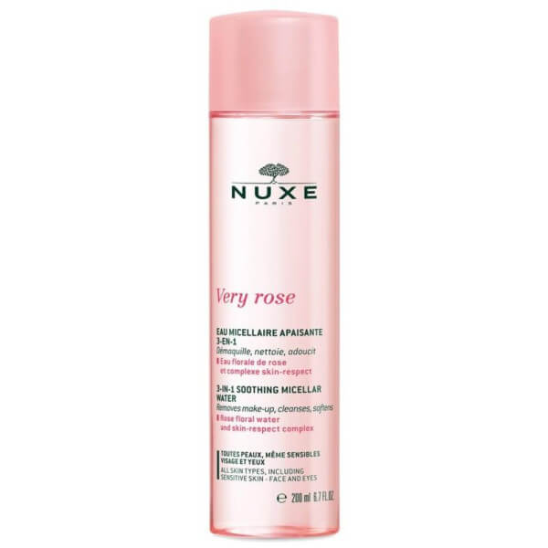 Eau micelar calmante 3 en 1 Very Rose Nuxe 200ML