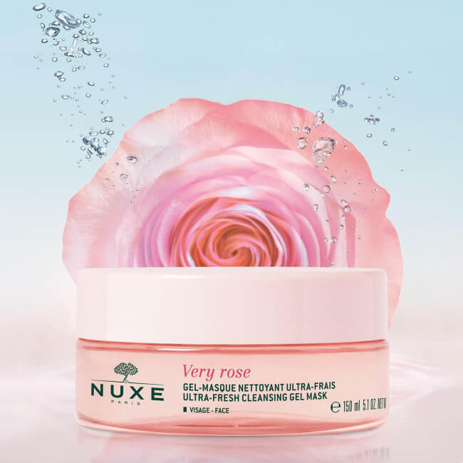 Ultra-fresh cleansing face gel-mask Very Rose Nuxe 150ML