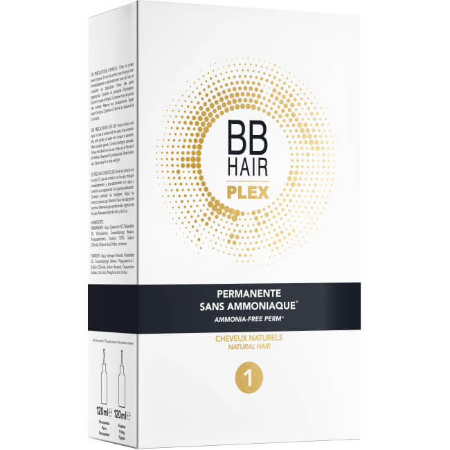 Permanente sem amoníaco nº1 para cabelos naturais BBHair Plex