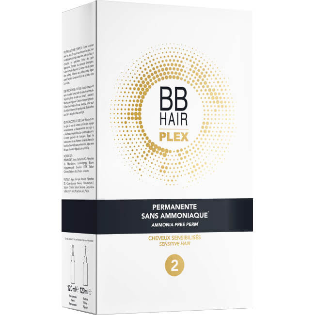 Permanente sem amoníaco nº2 para cabelos sensibilizados BBHair Plex.