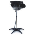Bac de lavage portable noir avec pied 
