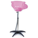 Bac de lavage portable rose avec pied