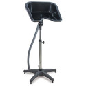 Bac de lavage portable noir avec pied