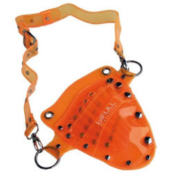 Orangefarbene Werkzeugtaschen