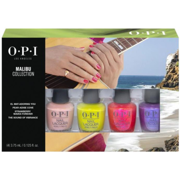 OPI Malibu - Kit di 4 mini vernici (x 3,75 ml) OPI Malibu - Kit di 4 mini vernici (x 3,75 ml)