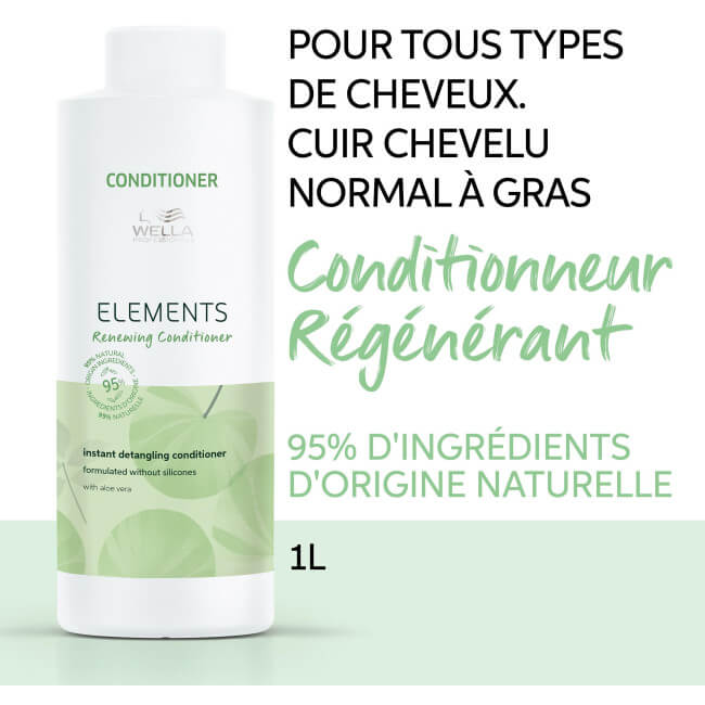 Acondicionador regenerador Renewing Elements de Wella, 1L.