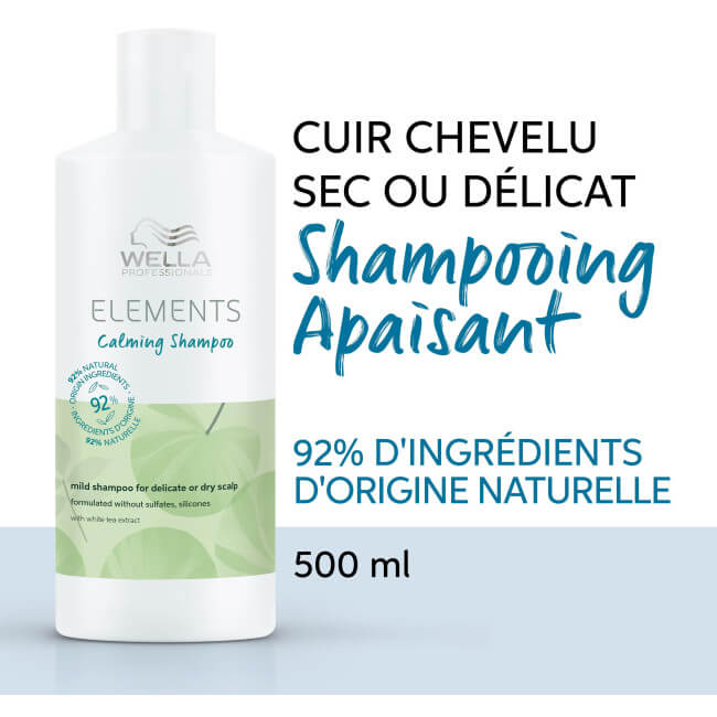 Champú suave Calming Elements de Wella de 500 ml.