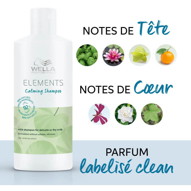 Zachte shampoo Calming Elements van Wella 500ML