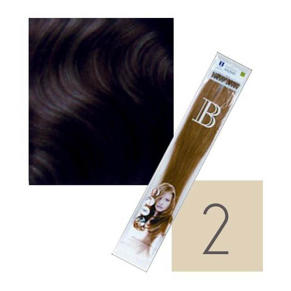 Extensions Keratin Balmain Pack of 10 browns N ° 2 45 CM Extensions Keratin Balmain Pack of 10 browns N ° 2 45 CM