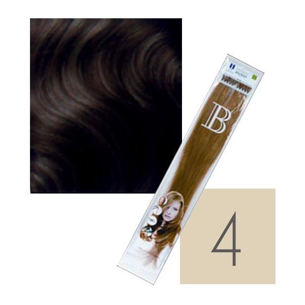 Extensions Keratin Balmain Pack of 10 Chestnut N ° 4 45 CM Extensions Keratin Balmain Pack of 10 Chestnut N ° 4 45 CM