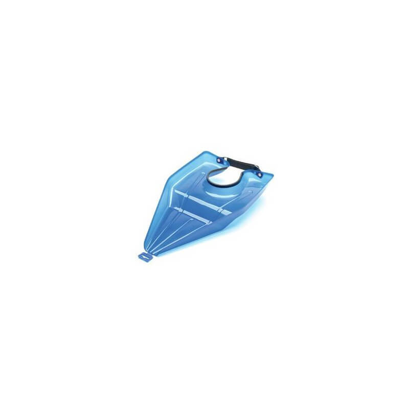 Blauwe draagbare wastafel